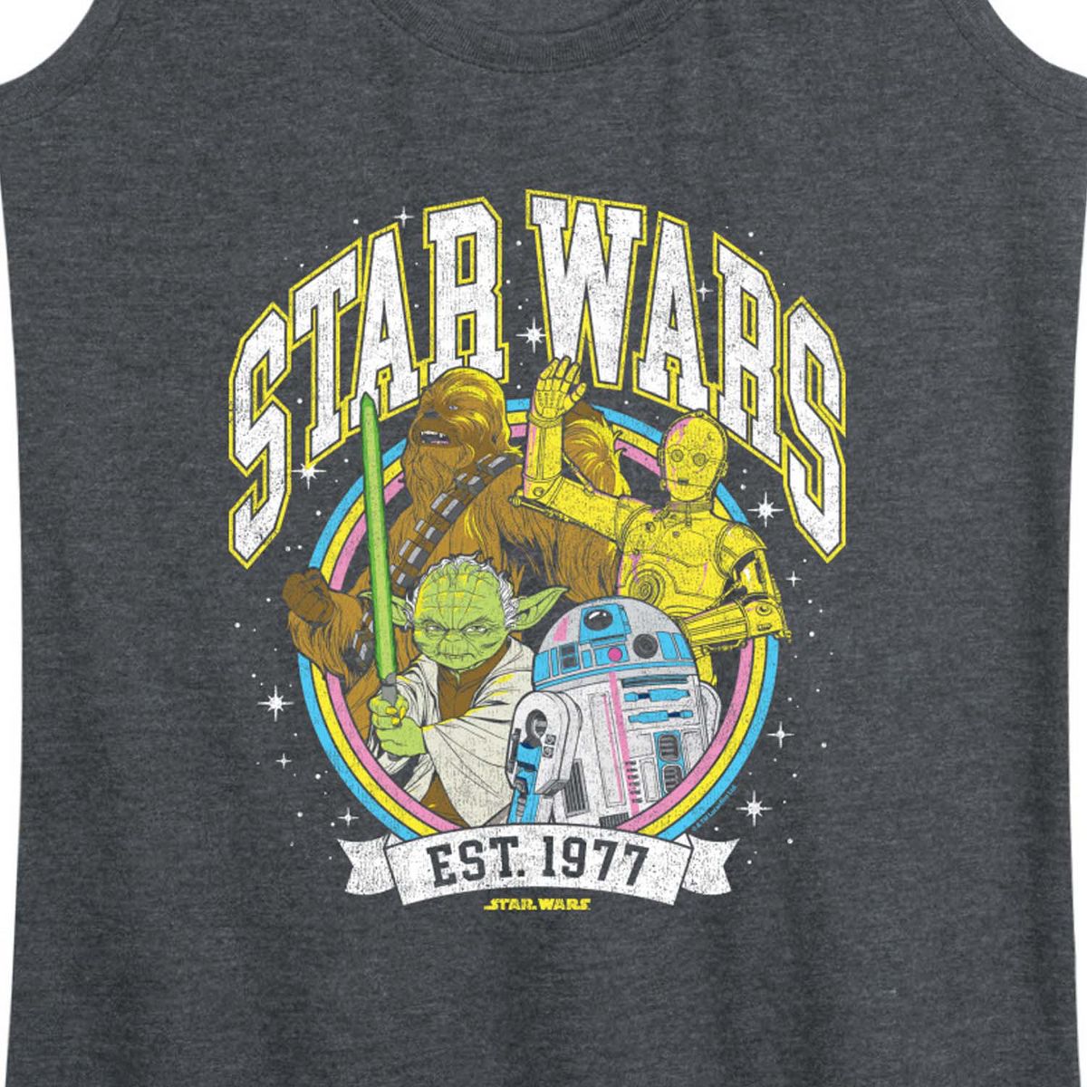 Women's - Star Wars - Characters Collegiate Logo Graphic Racerback Tank - thumbnail 7