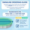 Swimline Hydrotools Leaf Net Heavy Duty Winter Leaf Net Pool Cover for 18 Ft Above Ground Swimming Pools, Oval Design, Black - 3 of 4