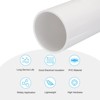 Unique Bargains Water Plumb DIY Crafts High Impact Rigid Round Pipes 8" Length ID 3.2" OD 3.54" White - 3 of 4