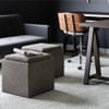 CAVINAS 17.5" Cube Storage Ottoman with Flip-Top Tray,Faux Leather Footstool with Hidden Compartment ,Storage Bench for Bedroom,Living Room - 2 of 4