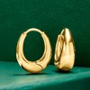 Ross-Simons 18kt Gold Over Sterling Oval Hoop Earrings - 3 of 4