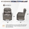 Gymojoy Outdoor Patio Swivel Chairs Glider Chair Set with 6" Thick Cushions All Weather Glider Chairs and Side Table for Garden - 3 of 4