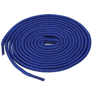 Elerevyo Thick Solid Colors Round Leather Shoes Boots Shoelaces 2 Pairs - 1 of 4