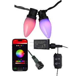 Christmas Vivvi App Based C9 Smooth Lights, 32.8' 50 LEDs - 1 of 4