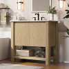 VYNXARIA 36" Modern Bathroom Vanity with Rectangle Ceramic Sink, Bathroom Cabinet with Large storage space£¬Natural - 2 of 4