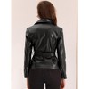 INSPIRE CHIC Women's Motorcycle PU Leather Racer Biker Jackets - 4 of 4