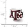 Black Bow Jewelry Sterling Silver Texas A&M Aggies NCAA Bead Charm - 2 of 3