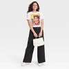 Women's Frida Short Sleeve Graphic T-Shirt - White - image 3 of 3