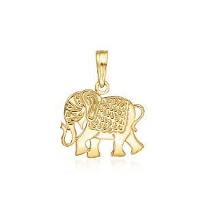 Ross-Simons 10kt Yellow Gold Elephant Pendant Size 0.75 - 1 of 3