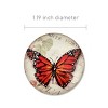 Wrapables Crystal Glass Magnets, Refrigerator Magnets for Office Whiteboards, Cabinets, Lockers (Set of 12), Butterflies - 2 of 4