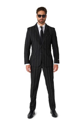 Suitmeister Men's Party Suit - Oversized Pinstripe Black : Target