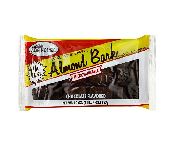 Log House Chocolate Almond Bark 20 oz