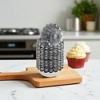 Unique Bargains Cupcake Liners Small Chrysanthemum Shape Disposable Egg-tart Cups Aluminum Foil Silver Tone 50 Pcs - 2 of 4