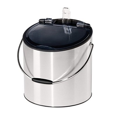 OGGI Wine & Ice Bucket- Ice Bucket with Lid & Ice Scoop, Wine Chiller Bucket, Tabletop Wine Chiller Holds 2 Bottles, 4-Quart