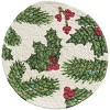Park Designs Boughs Of Holly Printed Braided Trivet Set of 6 - 2 of 4