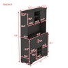 TIRAMISUBEST Farmhouse Coffee Bar Cabinet - Wine Storage with Glass Racks & Drawers, Kitchen Buffet Organizer for Dining Room, Black - 3 of 4