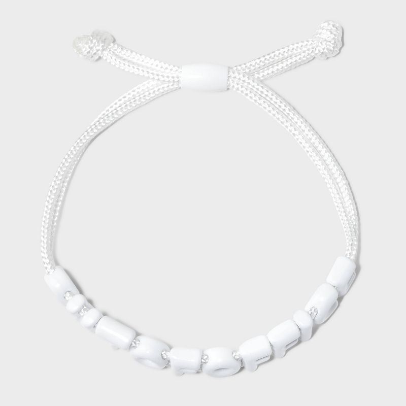 SUGARFIX by BaubleBar Out Of Office Pull-Tie Bracelet - White, 3 of 5