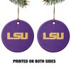 Louisiana State University Primary Logo Porcelain Holiday Christmas Tree Ornament  2.8" (7.1 cm) - 2 of 4