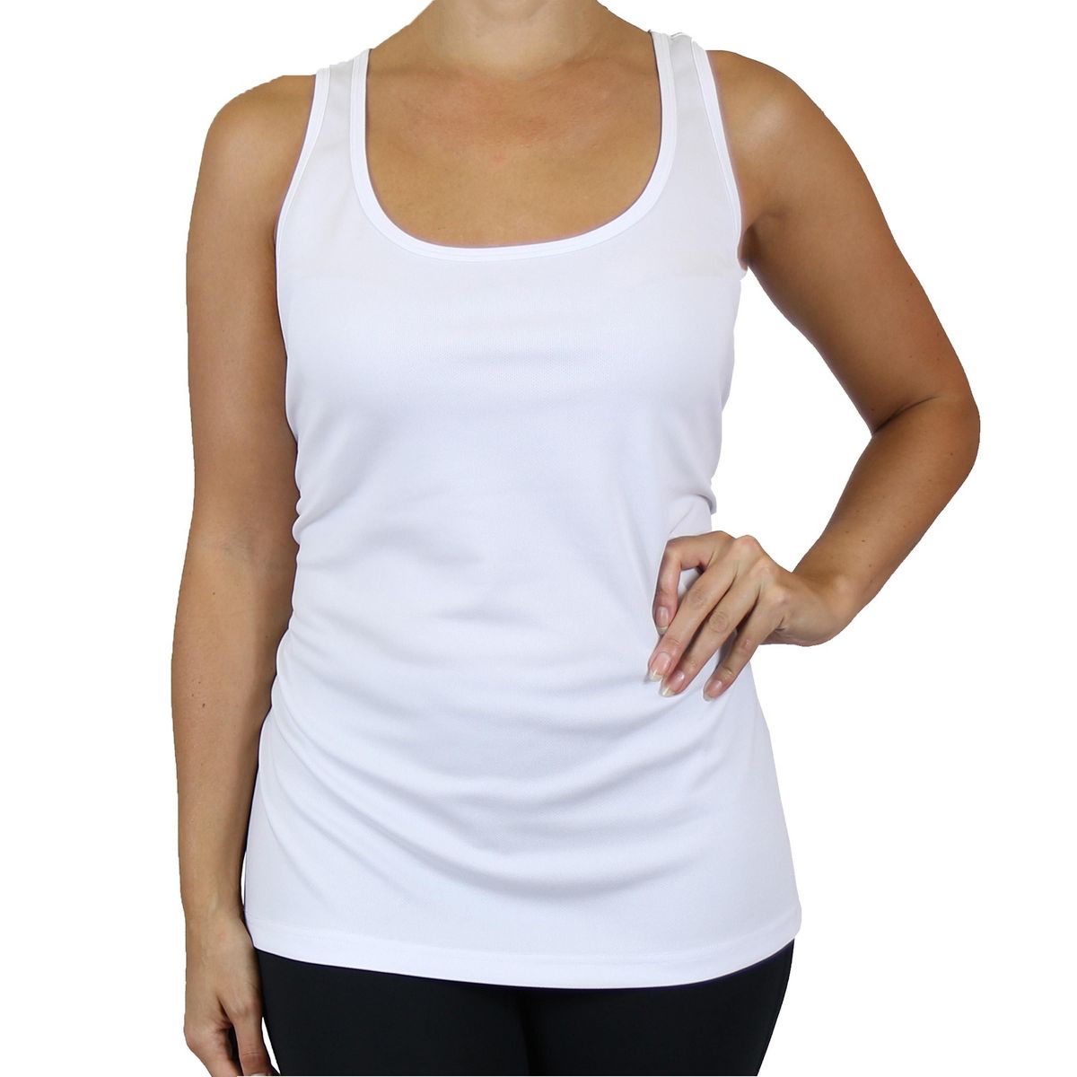 Galaxy By Harvic Women's Moisture Wicking Racerback Tanks - thumbnail 7