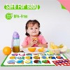 Aoibox 6 Pack Kids Placemats, Non-Slip Washable Reusable Educational Placemats with Alphabet, Number, Shape & Color, Universe, Map Themes for Home - 2 of 4