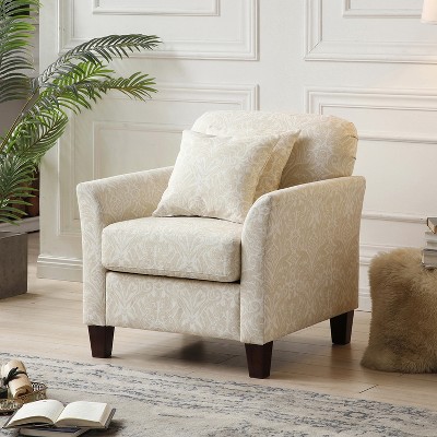 Hilda Mid Century Living Room and Bedroom Armchair with Pillows  | ARTFUL LIVING DESIGN