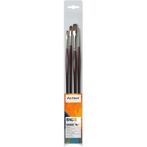 da Vinci GRIGIO Classic Painting Brushes, Synthetic, Oil, Assorted, 3 Brush Set - 1 of 3