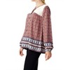 Women's Border Print Lace Top - KORI - 3 of 4