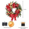 Pre-Lit Christmas Garland, Frosted Berries & Pinecones Decor with 50 LEDs for Indoor Outdoor - 2 of 4