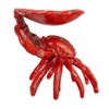 Storied Home Distressed Red Decorative Cast Iron Crab Shaped Dish - 4 of 4