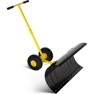 Heavy Duty Snow Shovel for Driveways and Walkways – Durable Metal Blade, Comfortable Handle, Ideal for Clearing Snow in Yards and Gardens - 1 of 4