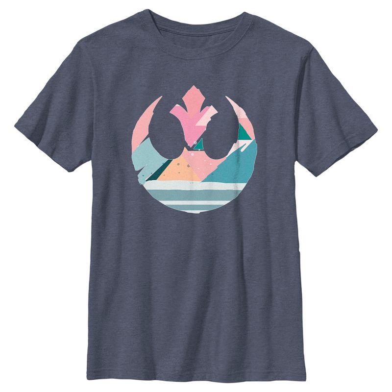 Boy's Star Wars Coloring Easter Egg Rebel Alliance Logo T-Shirt, 1 of 4