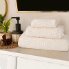 Chevron Zero Twist Cotton Solid and Jacquard Hand Towel Set of 6 by Blue Nile Mills - 2 of 4