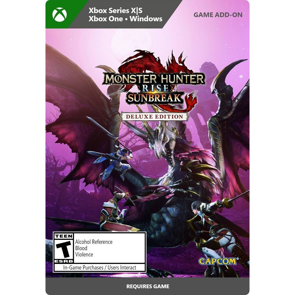 Photos - Gaming Console Microsoft Monster Hunter Rise: Sunbreak Deluxe Edition Upgrade - Xbox Series X|S/Xbo 