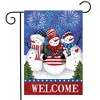 Briarwood Lane Garden Flag 12x18 For Outdoor American Snowmen Winter For Winter Garden Flag Flags For Outside - 2 of 4