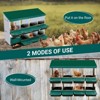 Chicken Nesting Box, 8 Hole Chicken Laying Box with Chicken Perch, Heavy Duty Metal Roll Away Nest Box for Chicken Coop Hens - 3 of 4