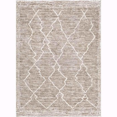 Mark & Day Opperdoes 6'7"x9' Rectangle Woven Indoor Area Rugs Camel: Stain-Resistant, Pet Friendly, Bohemian Style