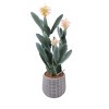 36 Inch Tall Artificial Cactus, Tall Fake Big Cactus Potted Faux Cacti Plants in Pot Lifelike Potted for Balcony Living Room Kitchen Office Patio - 2 of 4