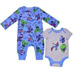 Marvel Baby Boy's Avengers Super Heroes Coverall and Bodysuit Bundle Set for infant