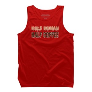 Men's Design By Humans Funny Halloween Costume For Coffee Addicts By TeeShirtMadness Tank Top - 1 of 3