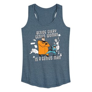 Women's - Danny Phantom - Behind Every Genius Woman Graphic Racerback Tank - 1 of 4