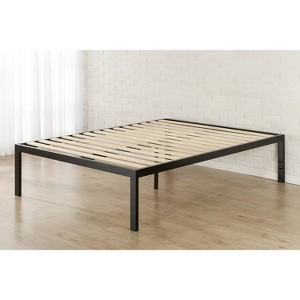 King 18 Lorrick Quick Snap r Platform Bed Frame Black Zinus Easy Setup No Box Spring Needed Target