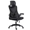 WhizMax Ergonomic Home Office Chair High Back Swivel Mesh Desk Chair with Adjustable Backrest Flip Armrest Headrest Lumbar Support for Office Black - 2 of 4