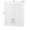 Sapphtopaz Modern Bathroom Storage Cabinet with Adjustable Shelves,Wood Wall Cabinet with Doors,Bathroom Organizers and Storage,Medicine Cabinet - 3 of 4