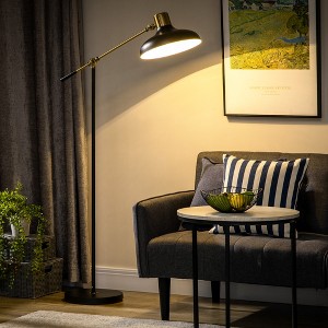 Modern Floor Lamps, Adjustable Head And Height Standing Lamp With Balance Arm For Living Room Bedroom (Bulb Not Included) - 1 of 4