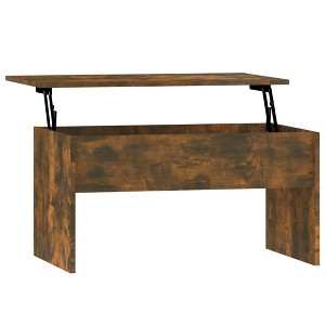vidaXL Coffee Table Smoked Oak 31.5"x19.9"x16.3" Engineered Wood - 1 of 4