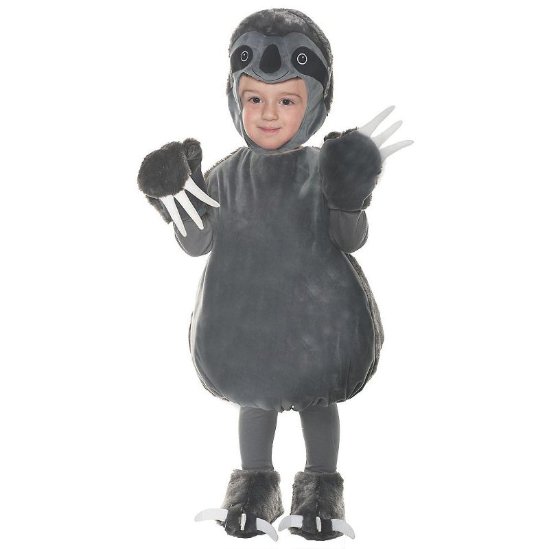 Halloween Express Toddler Sloth Costume - Size 2T-4T - Gray, 1 of 2
