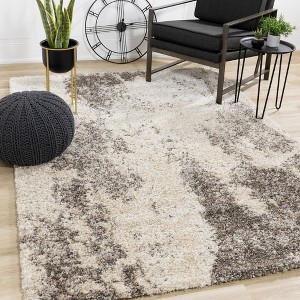 Rug Branch Contemporary Distressed Cream Indoor Area Rug - 1 of 4