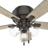 Hunter Fans 42" Crestfield Lighted Ceiling Fan Noble Bronze with Bleached Grey Pine Blades and Integrated LED Light - 3 of 4