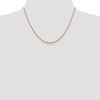 Black Bow Jewelry 1.4mm 14k Yellow Gold Diamond Cut Open Franco Chain Necklace - 2 of 4