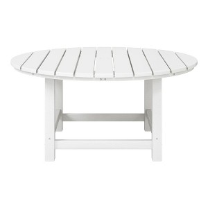 WestinTrends Malibu Low Outdoor HDPE Round Patio Coffee Table - 1 of 4